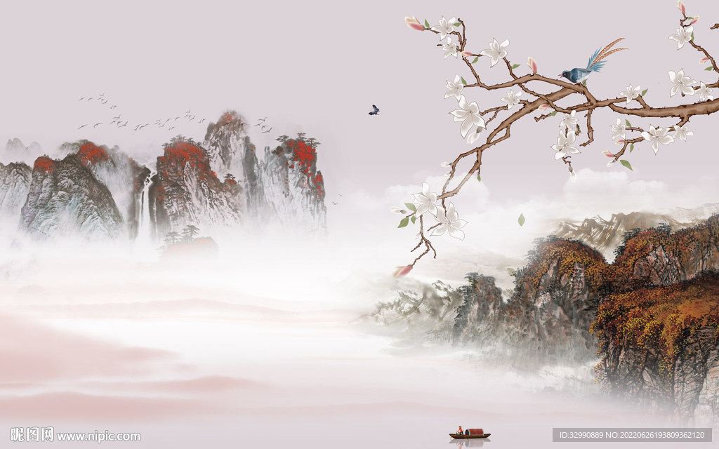 现代 新高清山水画 TIf分层
