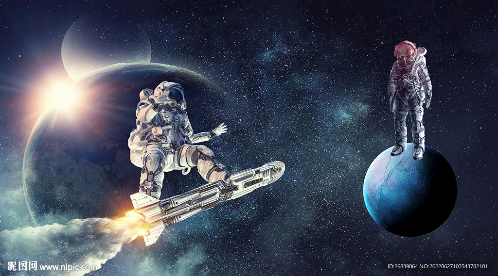 宇宙太空星球背景墙