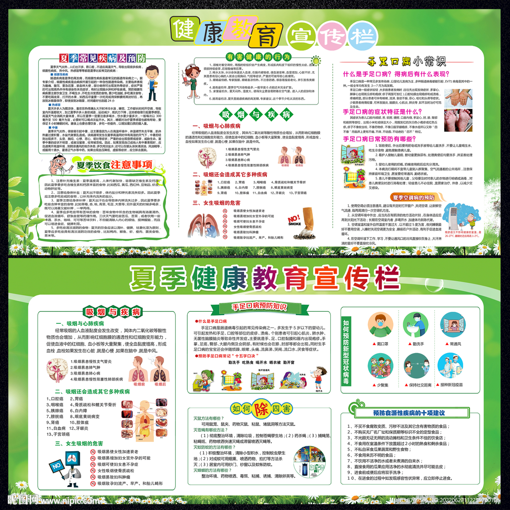夏季健康宣传栏