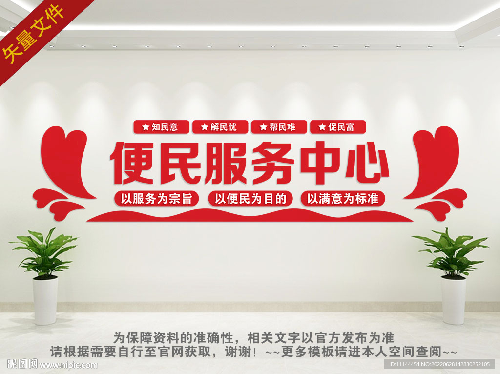 便民服务中心文化墙