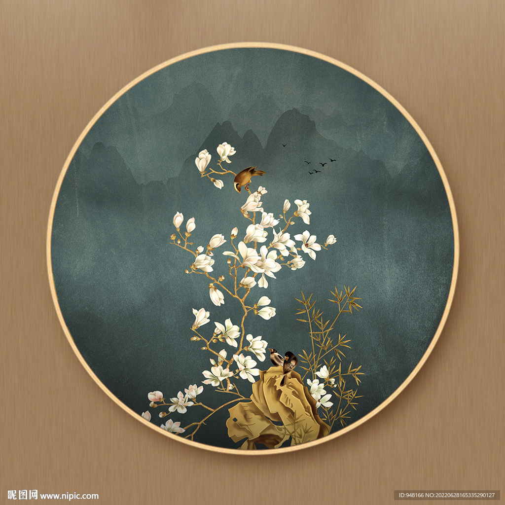 手绘花卉装饰画