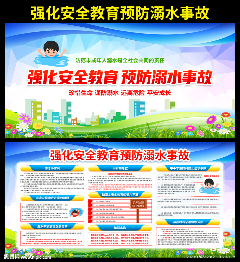 预防溺水宣传栏