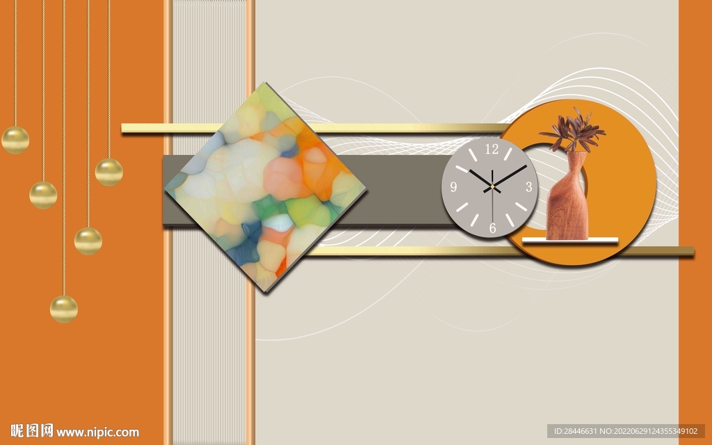 网红轻奢拍照打卡背景墙 