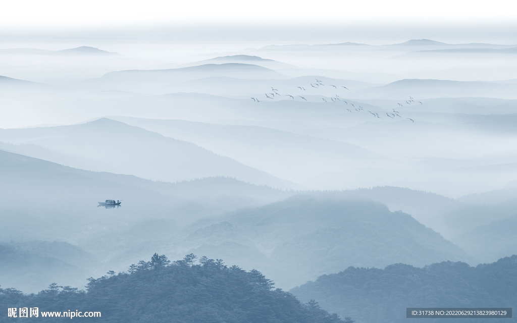 新中式山水画