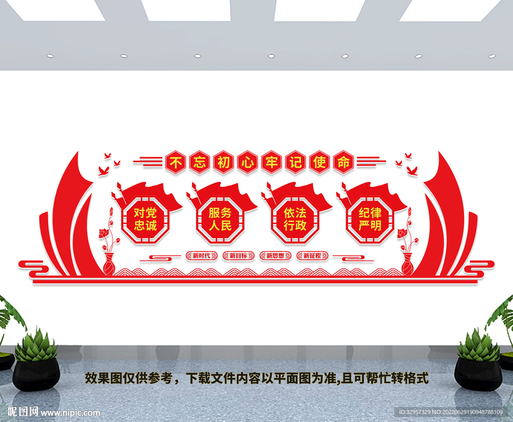 对党忠诚文化墙