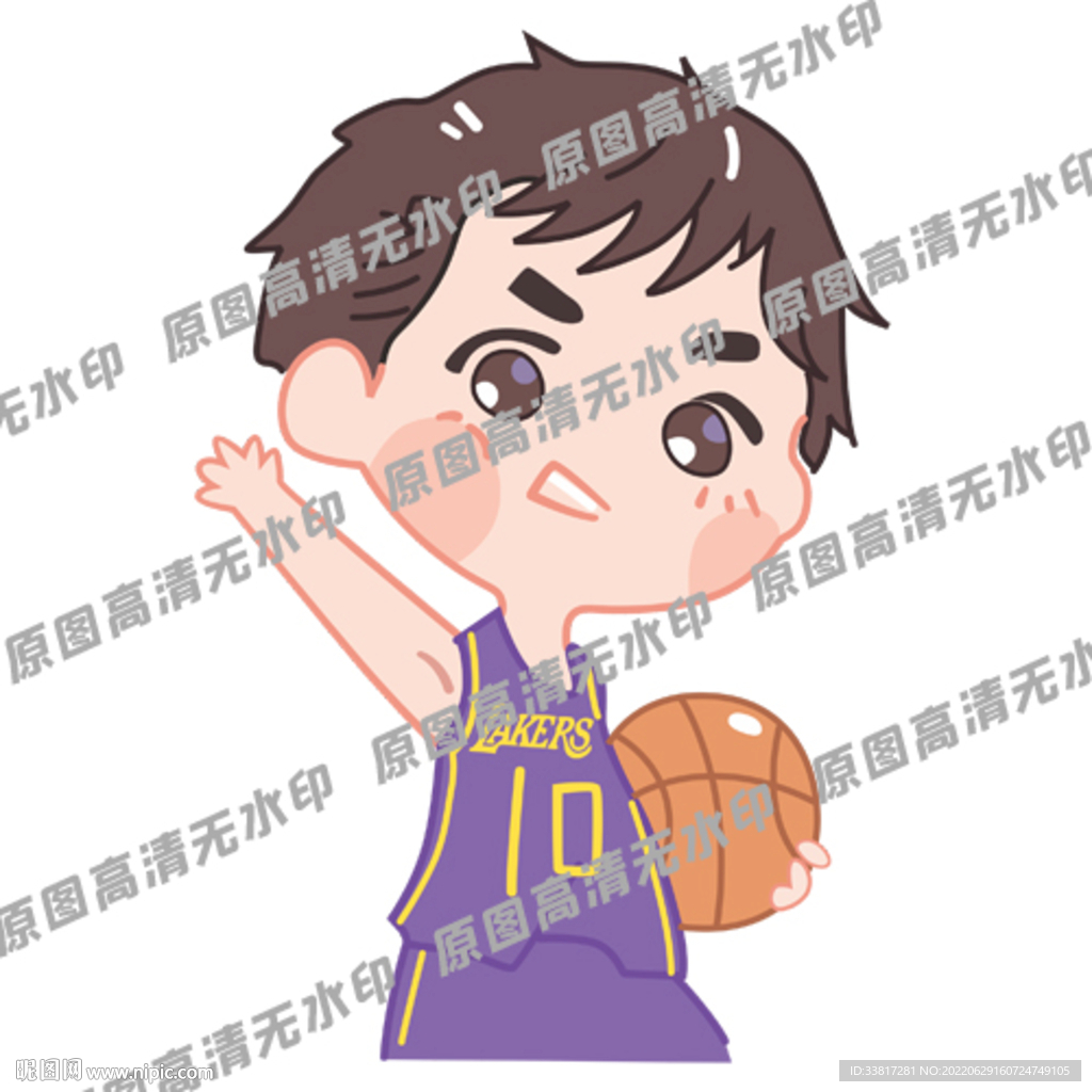 篮球男孩q版漫画