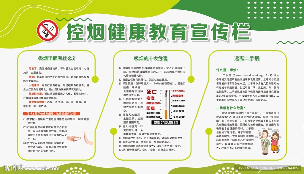 禁烟控烟宣传栏