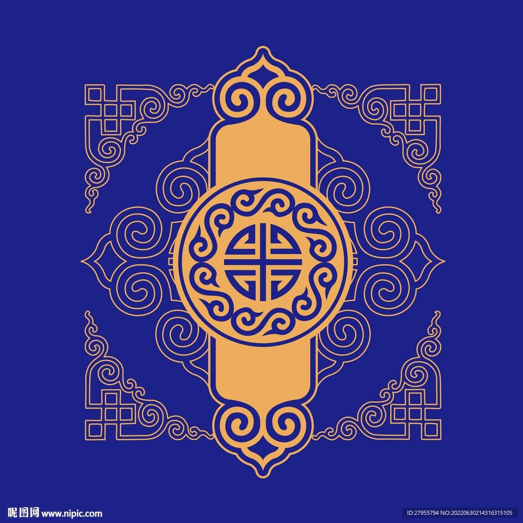 民族传统矢量图案设计