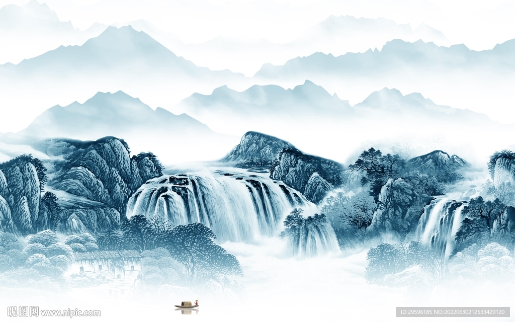 中国风最新意境山水 TIf分层