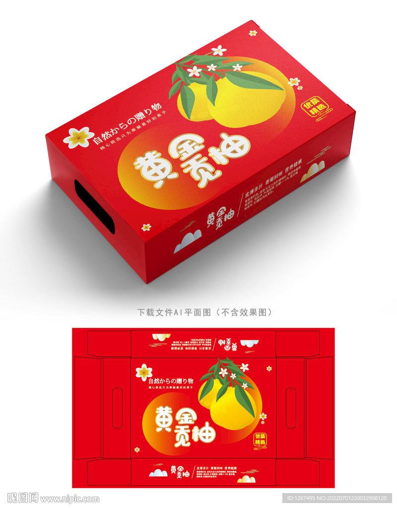 黄金贡柚包装 