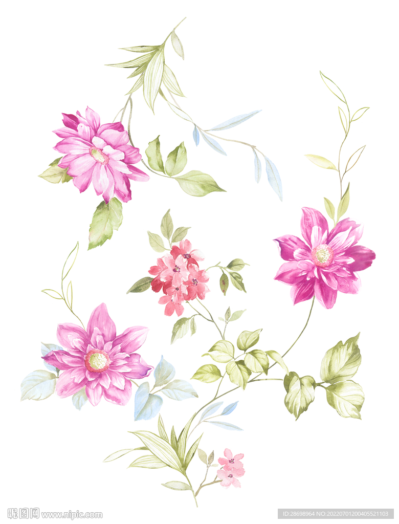 手绘花