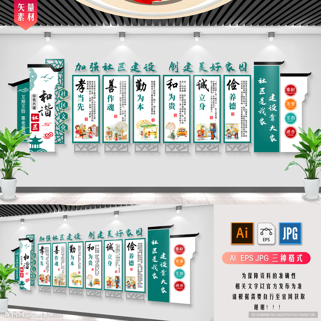  和谐社区文化墙