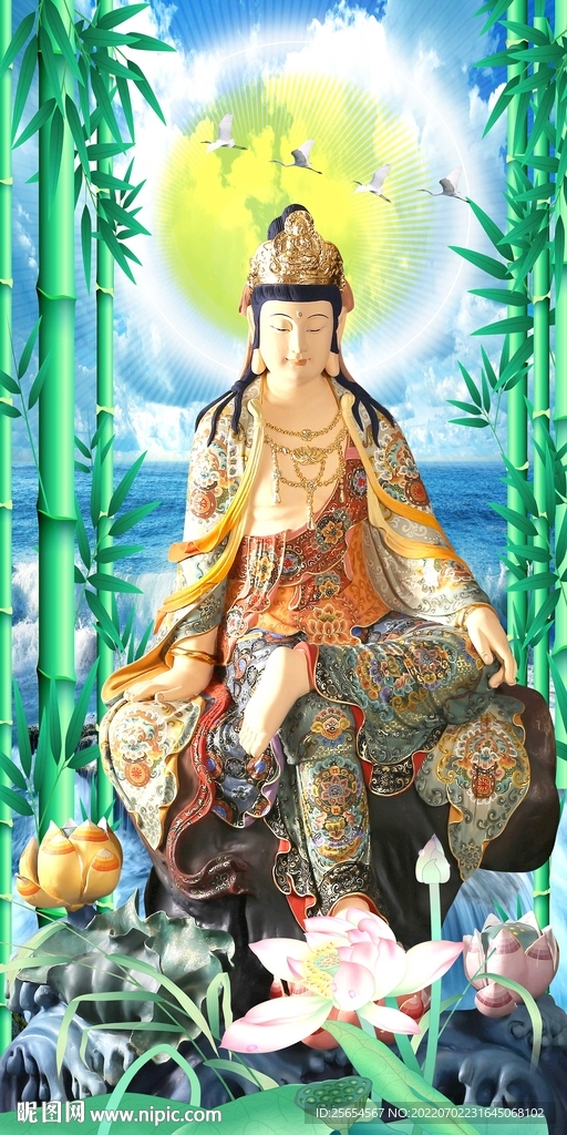 南海观音玄关