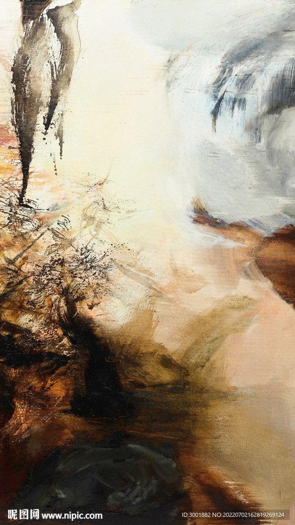 轻奢装饰画 抽象油画