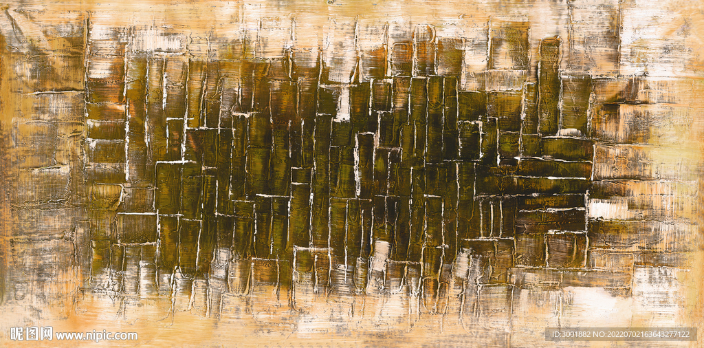 轻奢装饰画 抽象方块