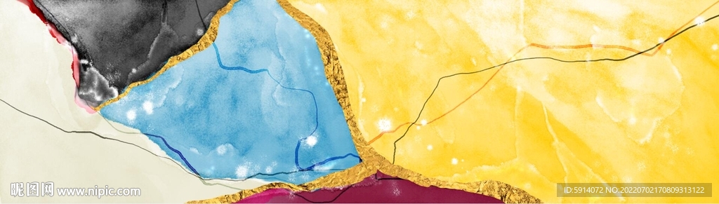 轻奢装饰画 抽象油画