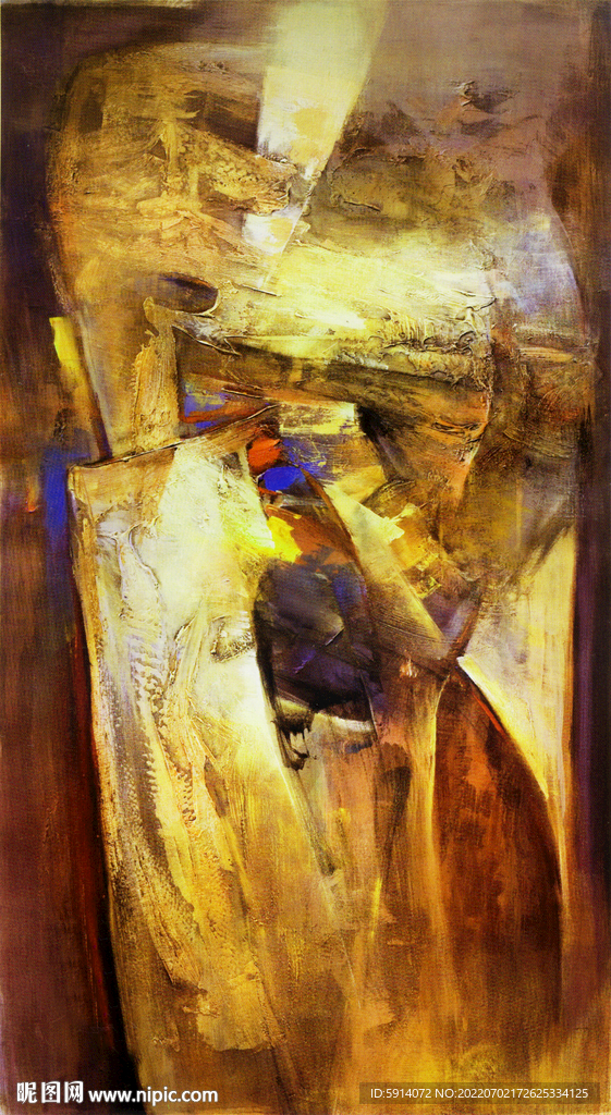 轻奢装饰画 抽象油画
