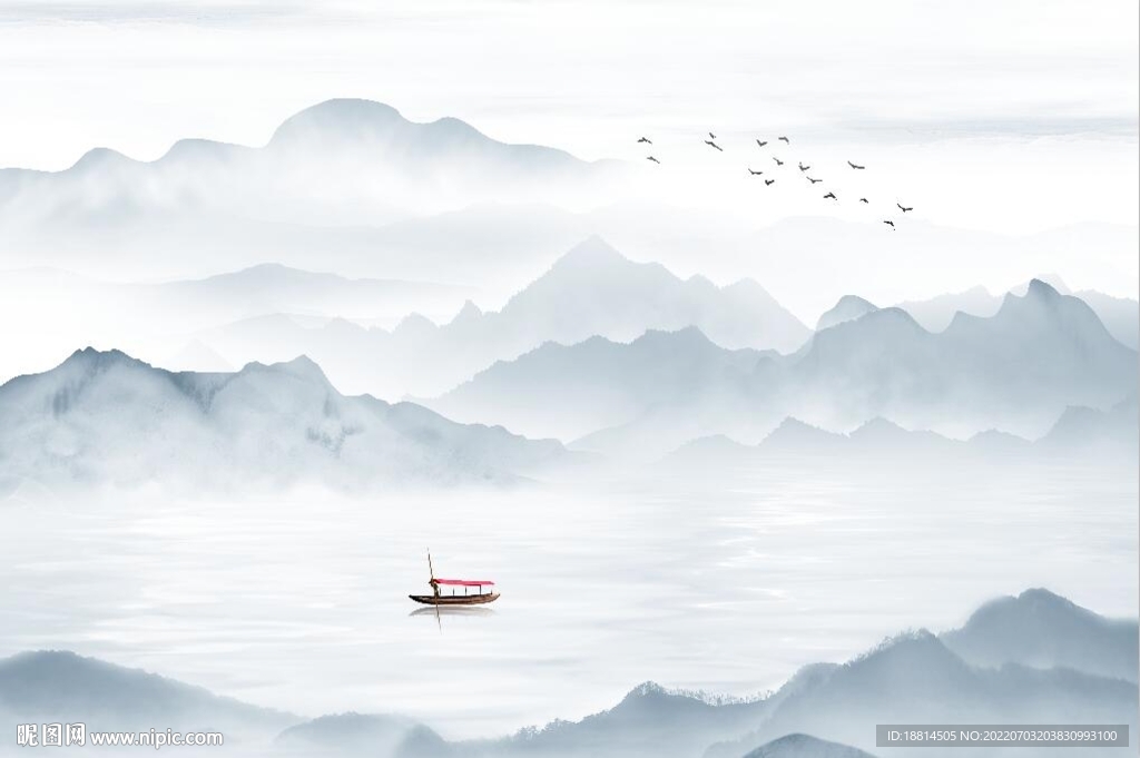 山水背景墙