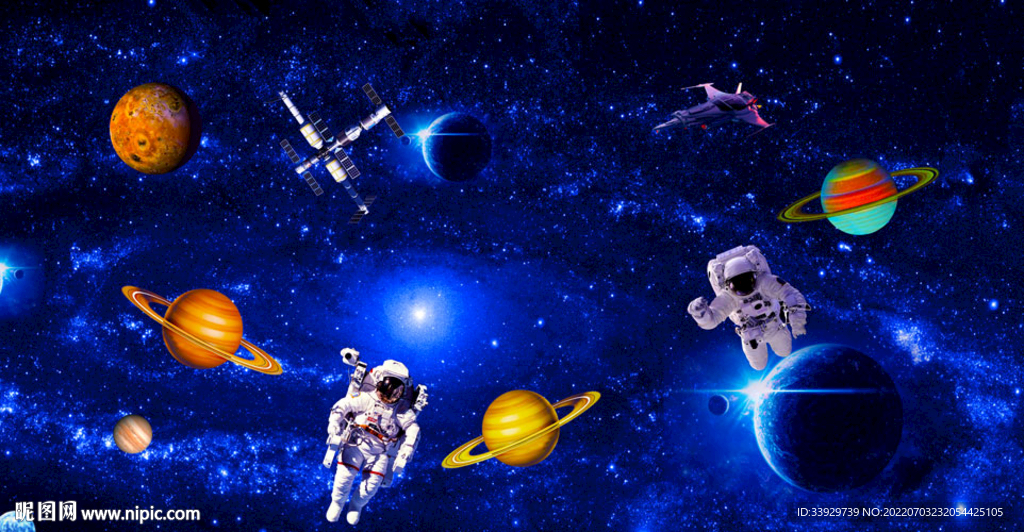 星空宇宙太空人宇航员