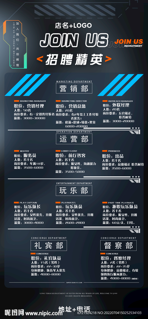 酒吧夜店招聘图片
