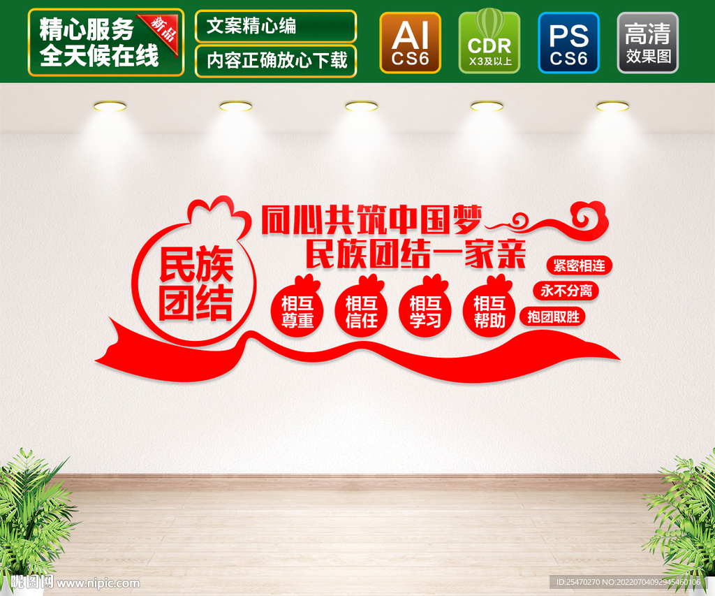 民族团结文化墙