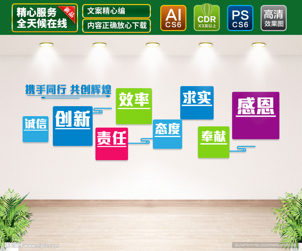 企业标语文化墙