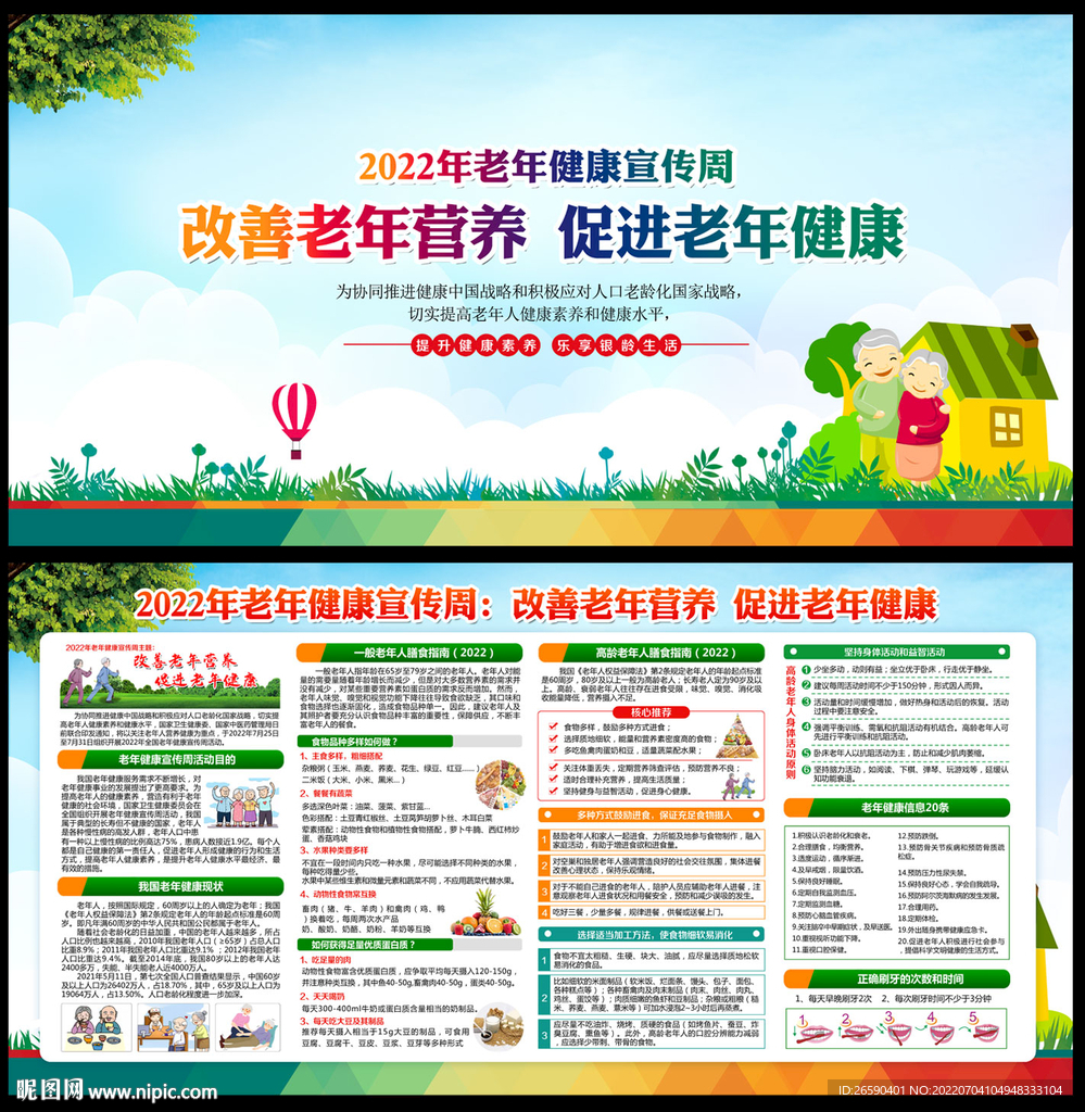 2022年老年健康宣传周宣传栏
