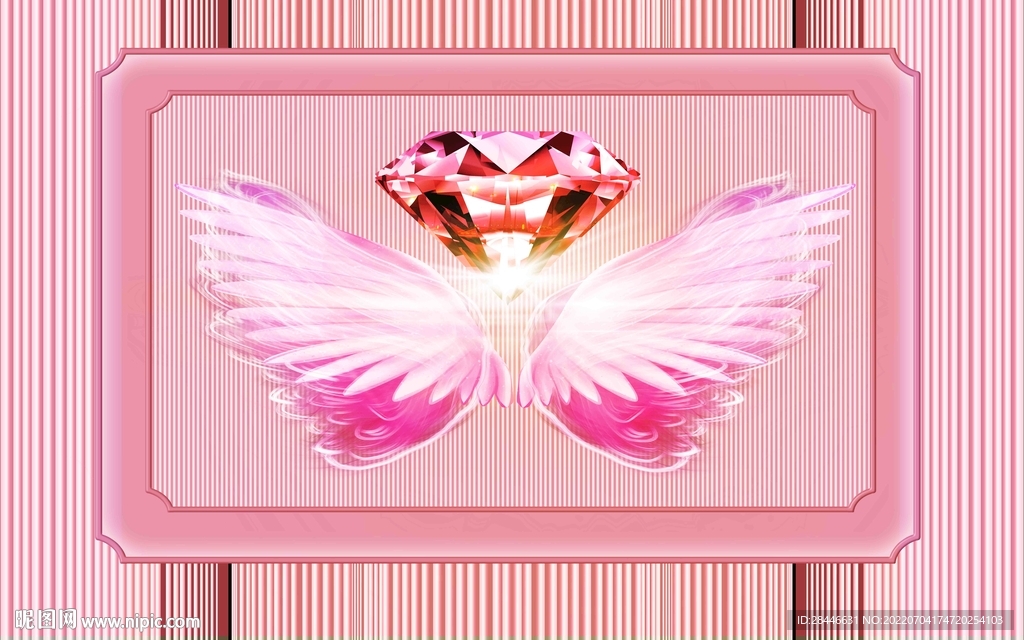 翅膀拍照打卡背景墙