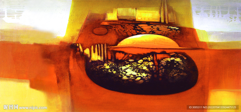 轻奢装饰画 抽象油画 水彩画