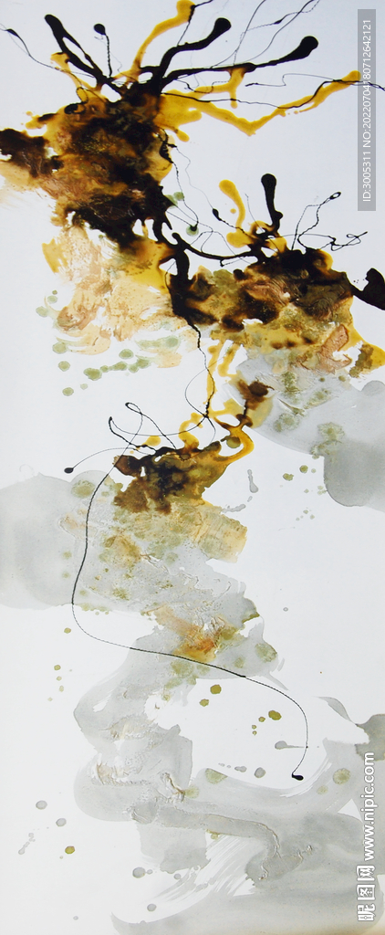 轻奢装饰画 抽象油画 水彩画