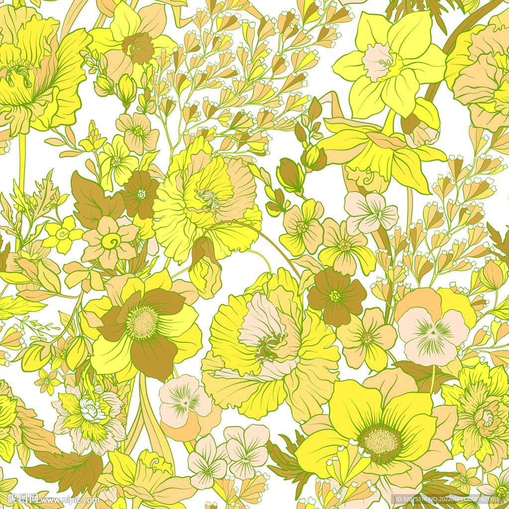 手绘花