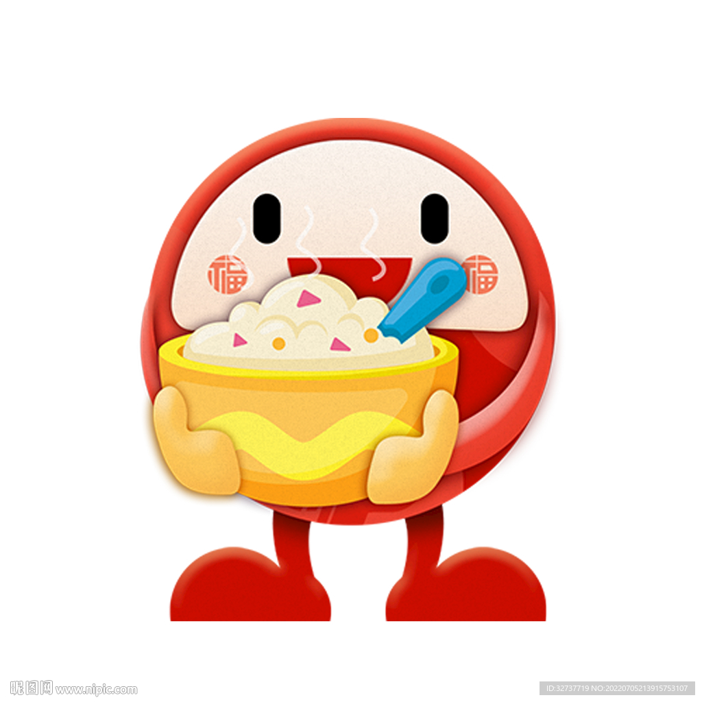 卡通干饭人物