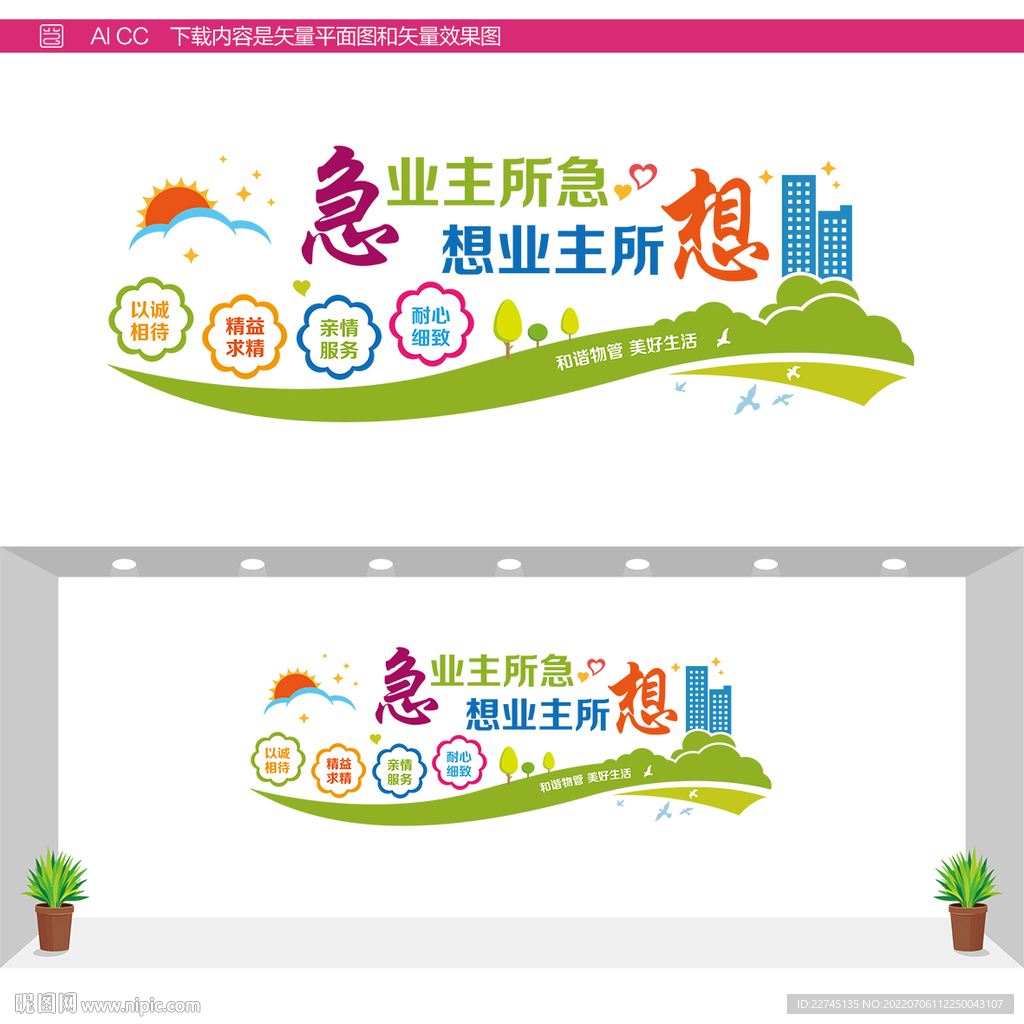 物业管理文化墙