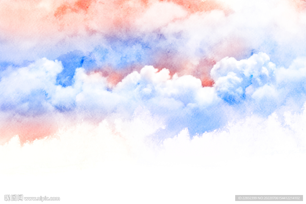 梦幻水彩天空