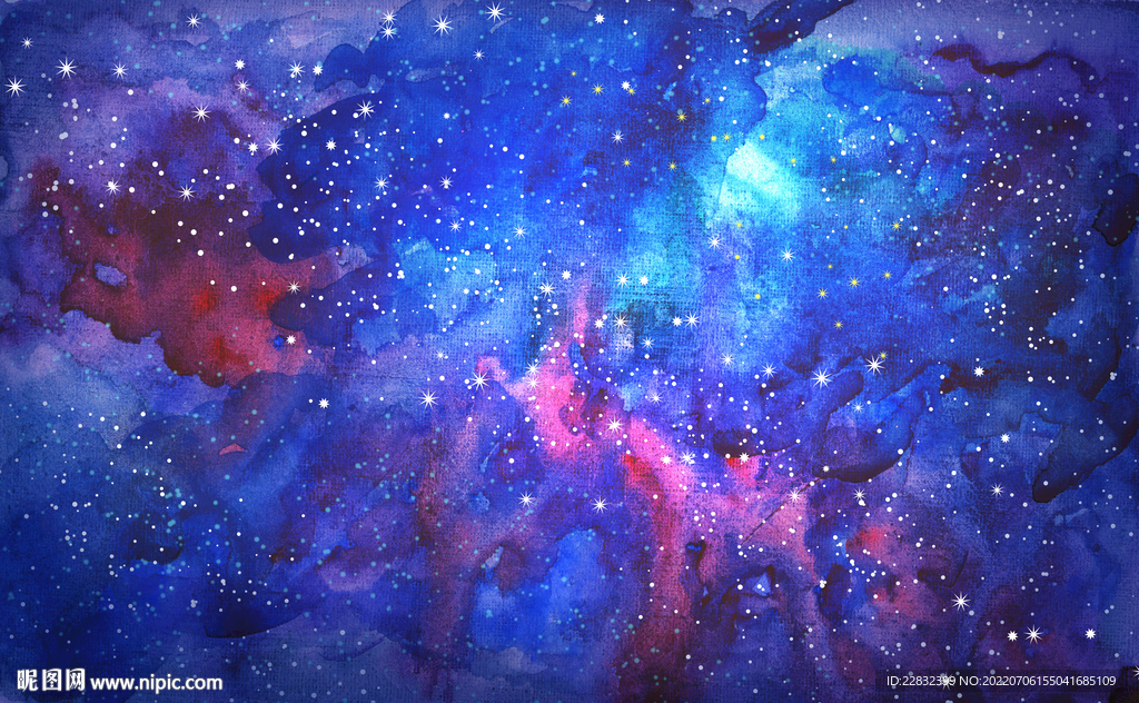 梦幻蓝色星空