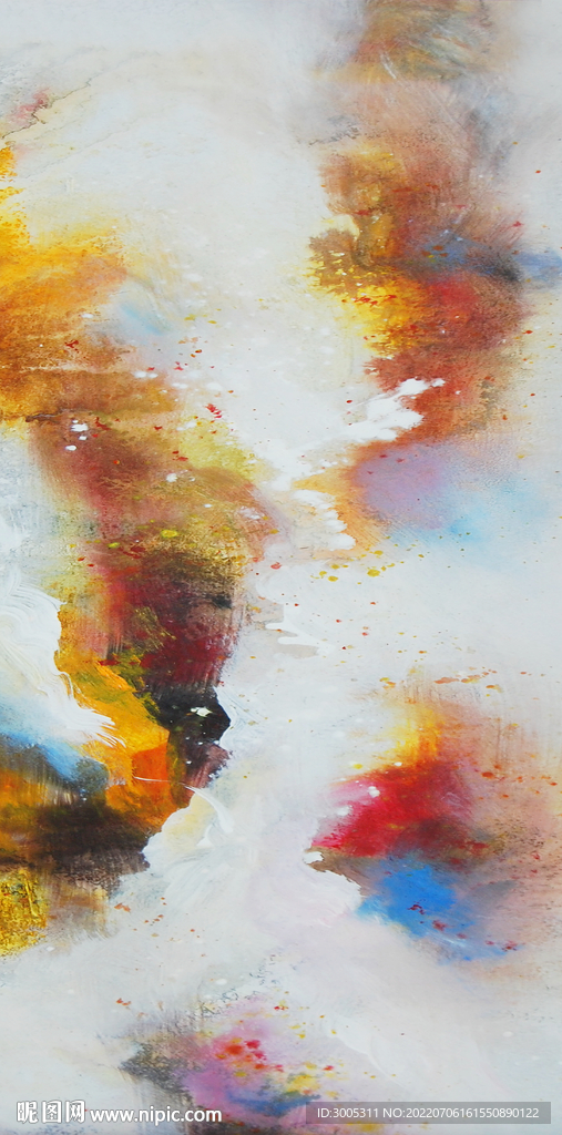 轻奢装饰画 抽象油画 彩绘图