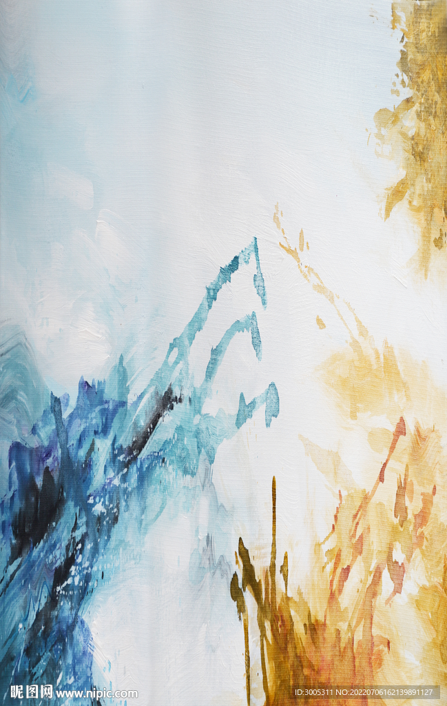 轻奢装饰画 抽象油画 彩绘图