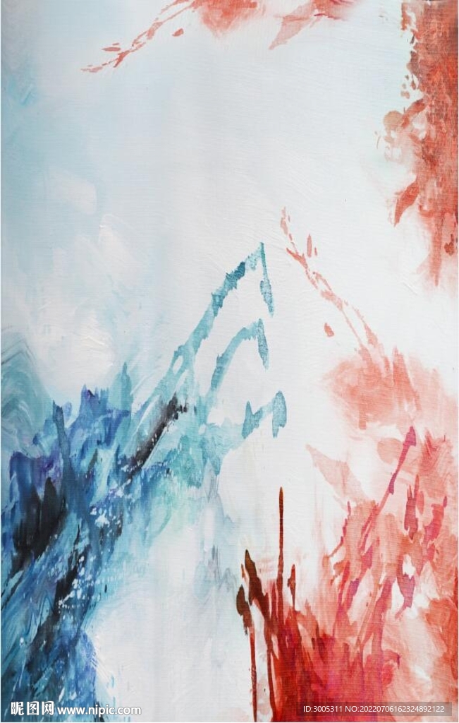 轻奢装饰画 抽象油画 彩绘图