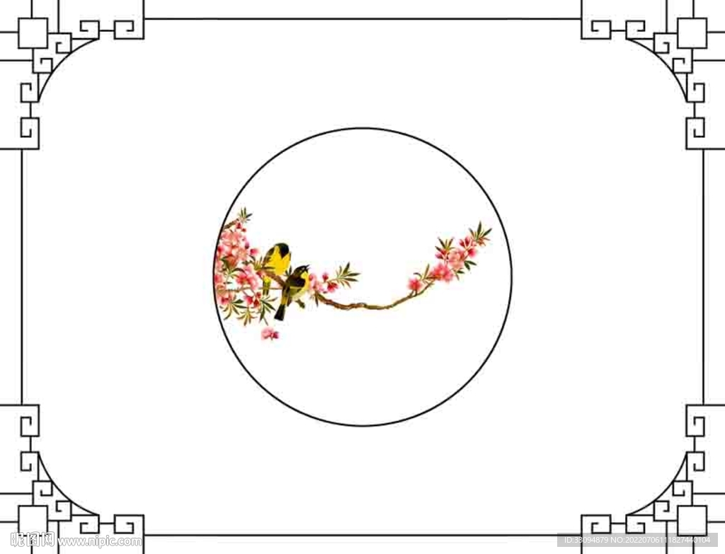 高清分层透明底推拉门打印图