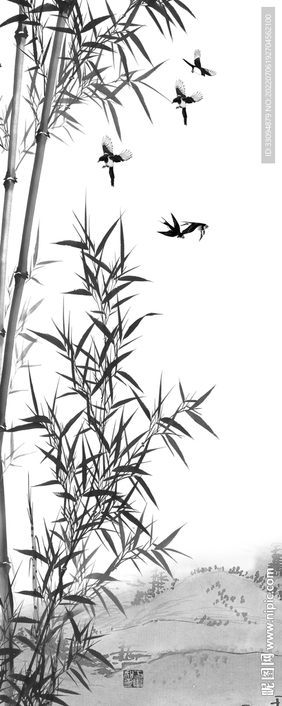 高清分层透明推拉门打印图