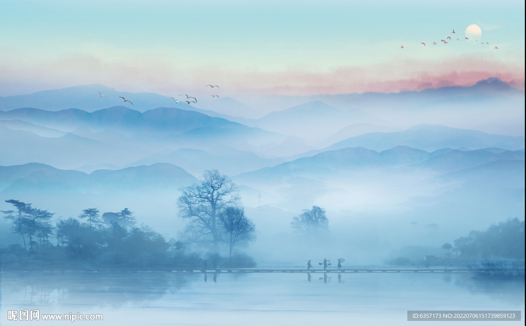 新中式山水画