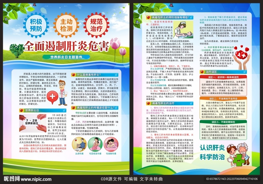 世界肝炎日宣传单