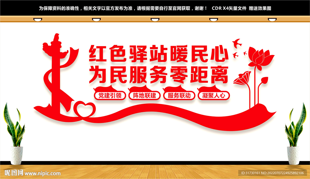 红色驿站文化墙