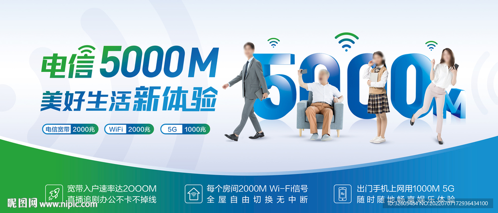 电信5000M