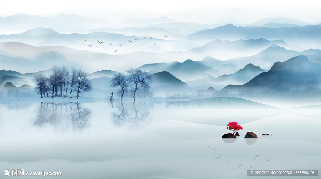 水墨山水画