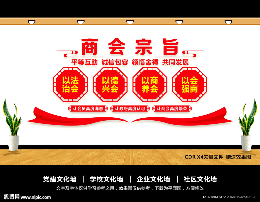 商会宗旨文化墙