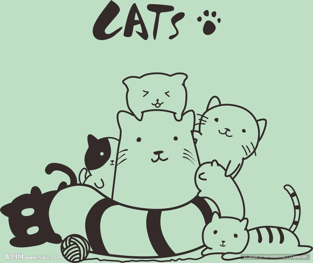 一堆猫