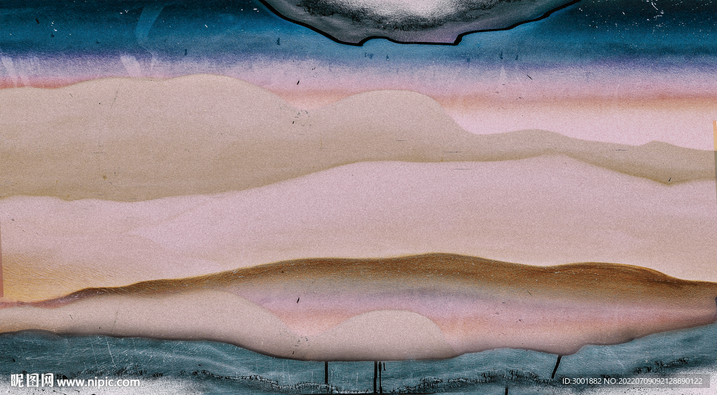 轻奢装饰画 抽象油画 彩绘