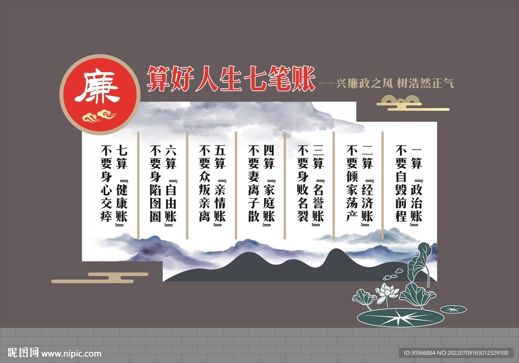七笔账文化墙