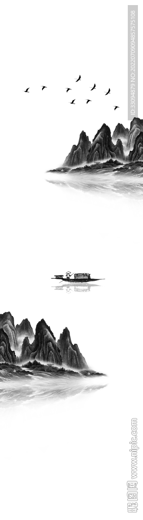 高清分层透明底平开门打印图